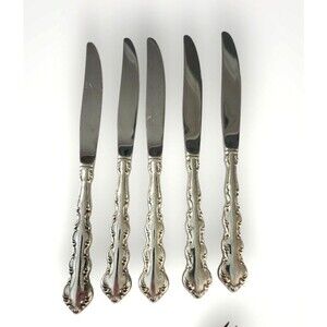 5 Oneida‎ Deluxe MOZART Stainless Steel 9'   1/8" Dinner Knives